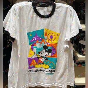Disneyland 2026 Park Attractions and Icons Mickey Mouse Magic Key Ringer Shirt